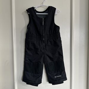 Columbia 6-12 Months Snowsuit Winter Black Bibs Overalls Snow Omni Tech